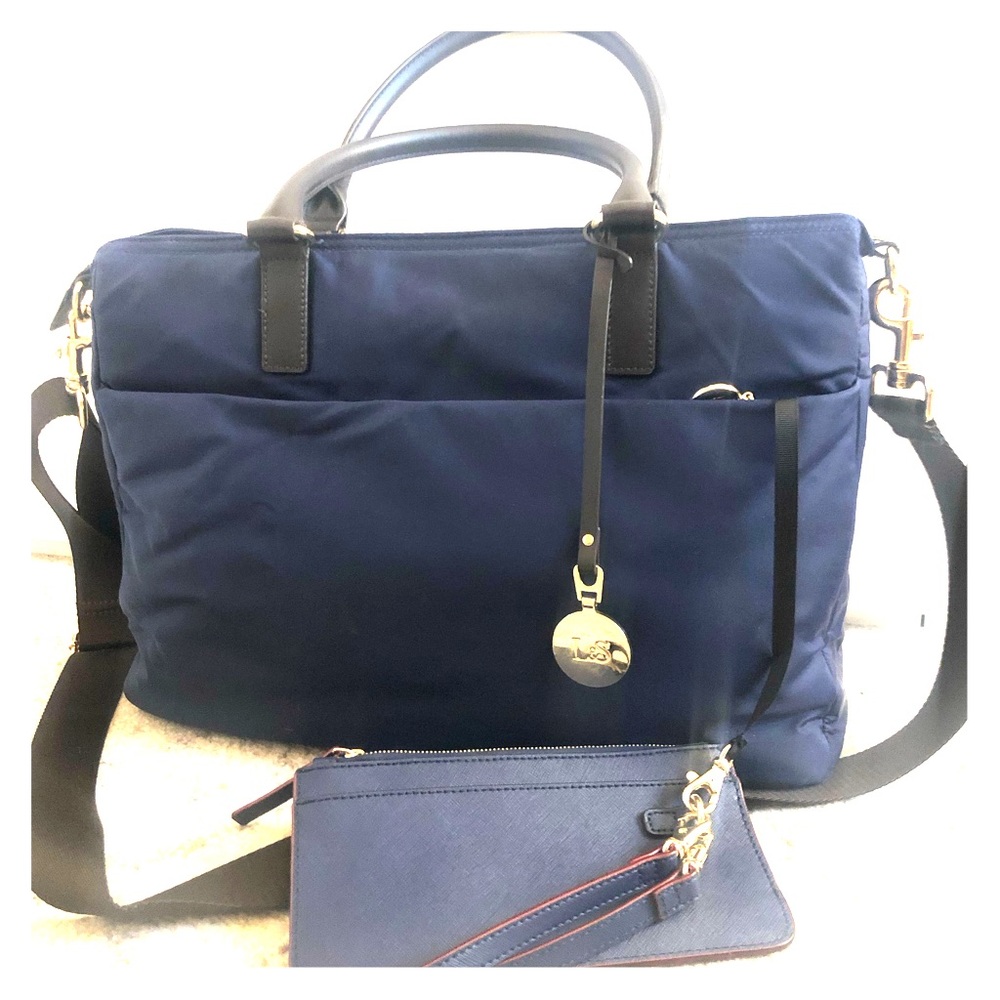 Lo & Sons “The Brookline” laptop bag & wristlet